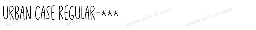 Urban Case Regular字体转换